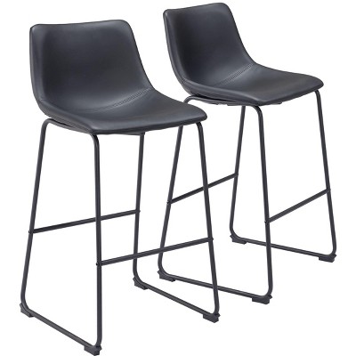 Zuo Smart Barstool (Set of 2) Black