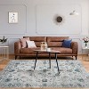Area Rug for Bedroom Boho Accent Rug Machine Washable Rug Non-Slip 4x6 Carpet for Living Room Bedroom Dining Room Kitchen,Grey - 4 of 4