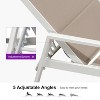 PURPLE LEAF Outdoor Chaise Lounge Set  Adjustable  Recliner with Side Table Outside  Aluminum Chaise Lounger - 3 of 4