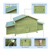 Wooden Chicken Coop Outdoor, Hen House Poultry House with Nesting Boxes, Asphalt Roof Chicken Cage with Openable Roof, Rabbit Hutch for Small Animals - 4 of 4