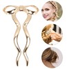 Unique Bargains Women's U-shaped Bow Decorative Hairpin 1 Pc - 3 of 4