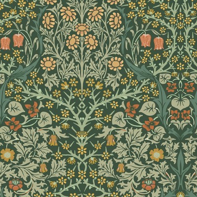 William Morris at Home Blackthorn Deep Green Wallpaper