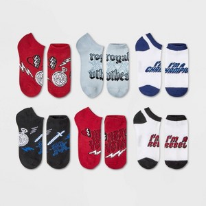 Girls' Descendants 6pk Socks - Red - 1 of 3