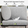 LayinSun 11 Pieces Rope Woven Patio Furniture Set, Modern Modular Sectional Sofa with Fire Pit Table and Upgrade Thickness Cushion - 4 of 4