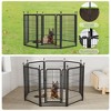 8 Panels Metal Dog Pen Pet Dog Fence Outdoor Exercise Pen with Doors, Heavy Duty Dog Fence Puppy Pen - 4 of 4