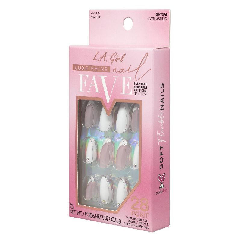 L.A. Girl Luxe Shine Fave Nail Fake Nails - Everlasting - 28ct, 5 of 8