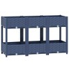 vidaXL Large Blue Grey Raised Bed Polypropylene Spacious - 2 of 4