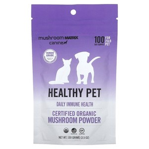 Mushroom Matrix Canine Healthy Pet, Certified Organic Mushroom Powder, For 25 lb Pet, For Dogs and Cats, 3.5 oz (100 g) - 1 of 2