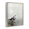 Stupell Industries Minimal Neutral Abstract Painting Black Splatter Framed Giclee Art - 2 of 4