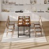 Farmhouse Dining Table Set for 6–8 People, 71" Industrial Kitchen Table with Metal Frame, Rustic Rectangle Dining Room Table, Easy Assembly (Brown) - 4 of 4