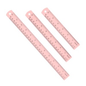 Unique Bargains Aluminum Alloy Rulers with Centimeters Millimeters Inches and Conversion Table - 1 of 4