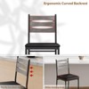 Jojoka Bar Stools Set of 4,Faux Leather Upholstered Bar Chair with Back and Footrest for Kitchen Island - 2 of 4