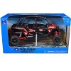 Polaris RZR XP 4 Turbo EPS Sport UTV Spectra Orange with Graphics and Black Top 1/18 Diecast Model by New Ray - 3 of 4