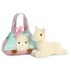 Aurora Fancy Pals 7" Peek-A-Boo Llama Pet Carrier White Stuffed Animal - 3 of 3