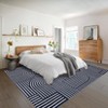 Modern Washable Area Rug, Geometric Pattern Throw Carpet with Non Slip Backing, Low Pile Stain Resistant Floor Carpet for Living Room - 2 of 4