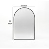 FONTOI 32" Arched Bathroom Vanity Mirrors for Wall, Dressing Mirror for Bathroom Living Room Bedroom, Black, 24"*1.1"*36" - 3 of 4