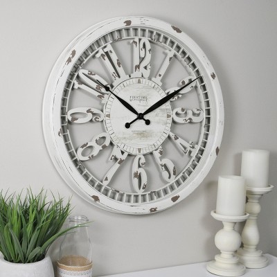 Photo 1 of **SEE NOTES**
20 Whitney Farmhouse Wall Clock Antique Cream - FirsTime  Co.