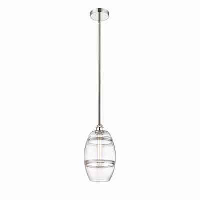 Vaz - 1 Light Stem Hung Mini Pendant In Industrial Style-9.38 Inches Tall and 8 Inches Wide