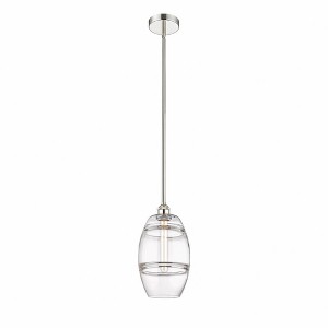 Vaz - 1 Light Stem Hung Mini Pendant In Industrial Style-9.38 Inches Tall and 8 Inches Wide - 1 of 1