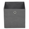 vidaXL Storage Boxes 10 pcs Non-woven Fabric 12.6"x12.6"x12.6" Gray - 4 of 4
