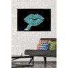 Trends International Tina Lavoie - Aqua Glitter Lipstick Framed Wall Poster Prints - 2 of 4