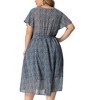 Agnes Orinda Women's Stylish Plus Size Trendy Smocked Waist A-Line Flowy Midi Sundresses - 4 of 4