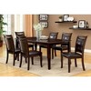 Simple Relax Set of 2 Padded Leatherette Dining Side Chairs in Dark Cherry and Espresso - 4 of 4
