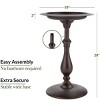 Good Directions 28" Classic Bronze Bird Bath - Black & Copper - 4 of 4