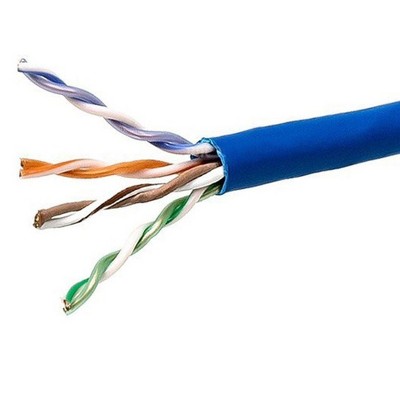  Monoprice Cat5e Ethernet Bulk Cable - 1000 Feet - Blue | Network Internet Cord - Solid, 350Mhz, UTP, CMP, Plenum, Pure Bare Copper Wire, 24AWG 