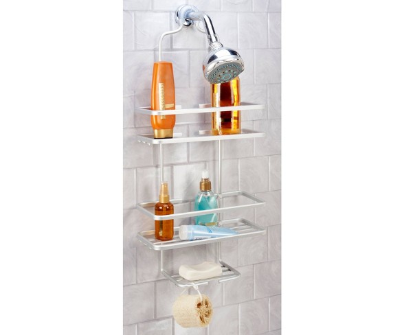 Flat Wire Shower Caddy Aluminum - Bath Bliss