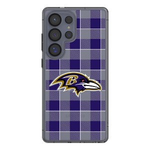 NFL AFC Teams Plaid Clear Cell Phone Case for Samsung Galaxy - 1 of 4