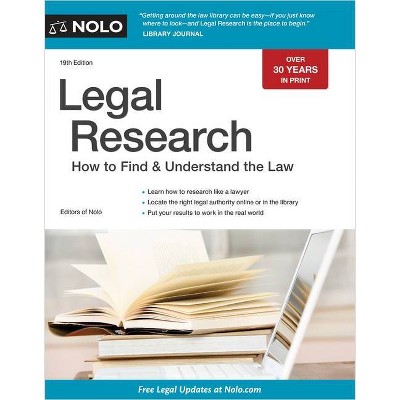 Legal Research - 19th Edition,Annotated by  Editors Of Nolo (Paperback)