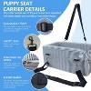 TruAIR Console-Mounted Dog Car Seat (Blue) - 4 of 4
