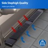 6 inch Running Boards for Chevy Silverado, Aluminum Side Steps with Non-Slip Surface & 450LB Capacity - 4 of 4