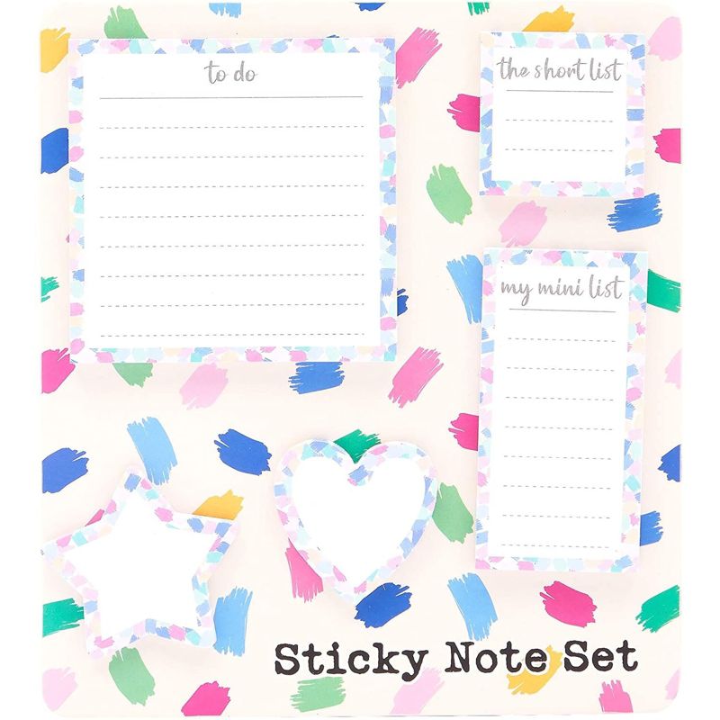 Paper Junkie 10 Pieces Pastel To Do Sticky Notes Set, 300 Sheets Per Memo Pad, 5 Sizes, 5 of 6