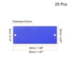 Unique Bargains DIY Laser Printing Office Engraving Blank Metal Card 25 Pcs - 2 of 4
