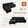 XIZZI Modular Sectional Sofas for Living Room, Modern L-Shaped Couch High Density Sponges Breathable Fabric - 2 of 4