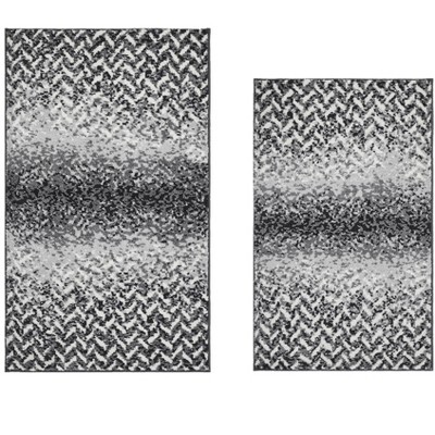 Casablanca Collection 100% Micro Polyester 2 Piece Bath Rug Set - Better Trends