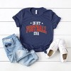 Simply Sage Market Women's  In My Football Era - Red Short Sleeve Graphic Tee - 3 of 4