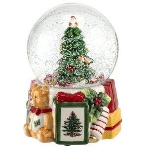 Spode Christmas Tree 6.5" Musical 250th Anniversary Snow Globe (Deck The Halls), 6.5 Inch - 1 of 4