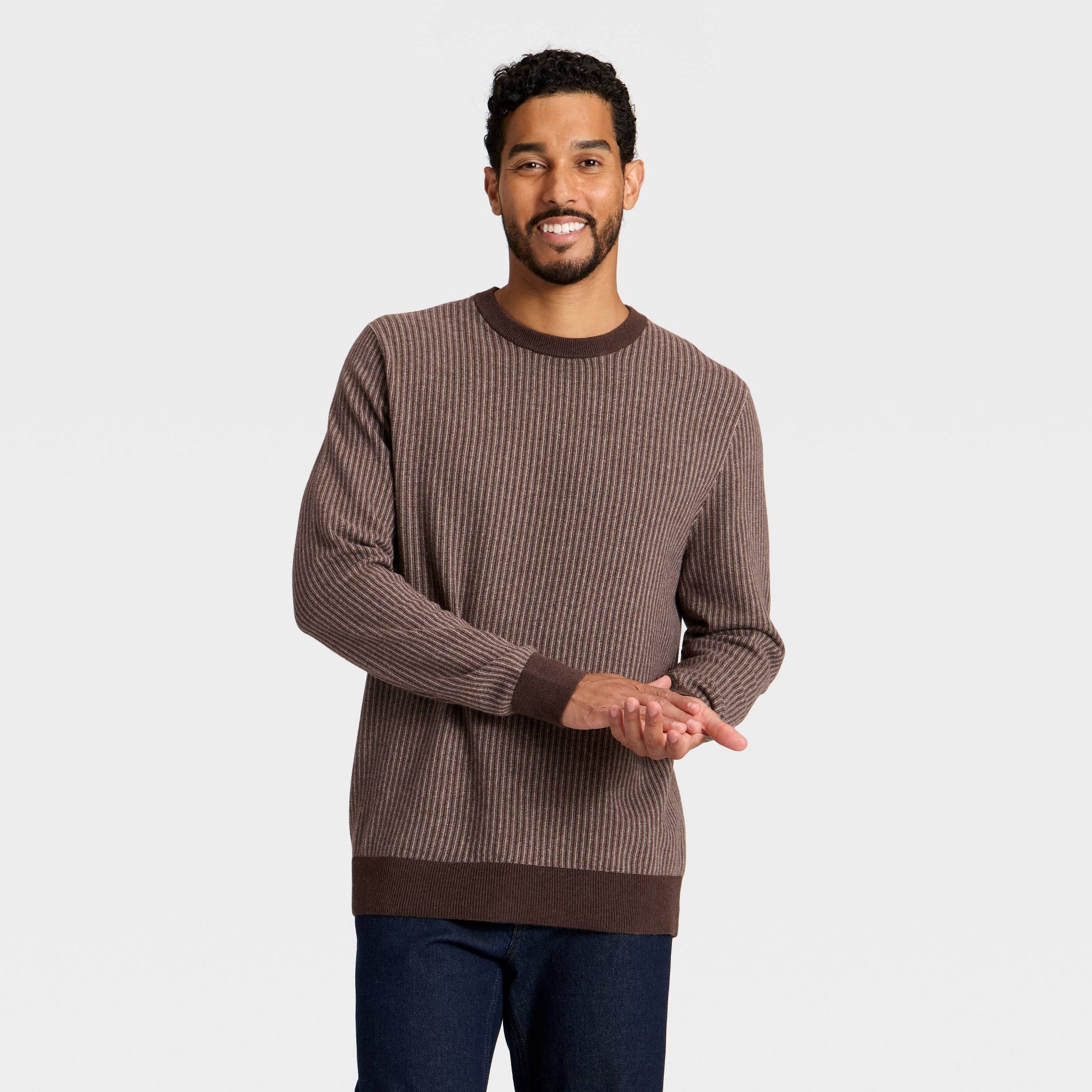 Men's Soft Knit Striped Sweater - Goodfellow & Co™