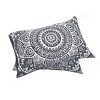 PiccoCasa Bohemian Black Comforter Sets 3D Printed Themed Reversible Design 3 Pcs - 4 of 4