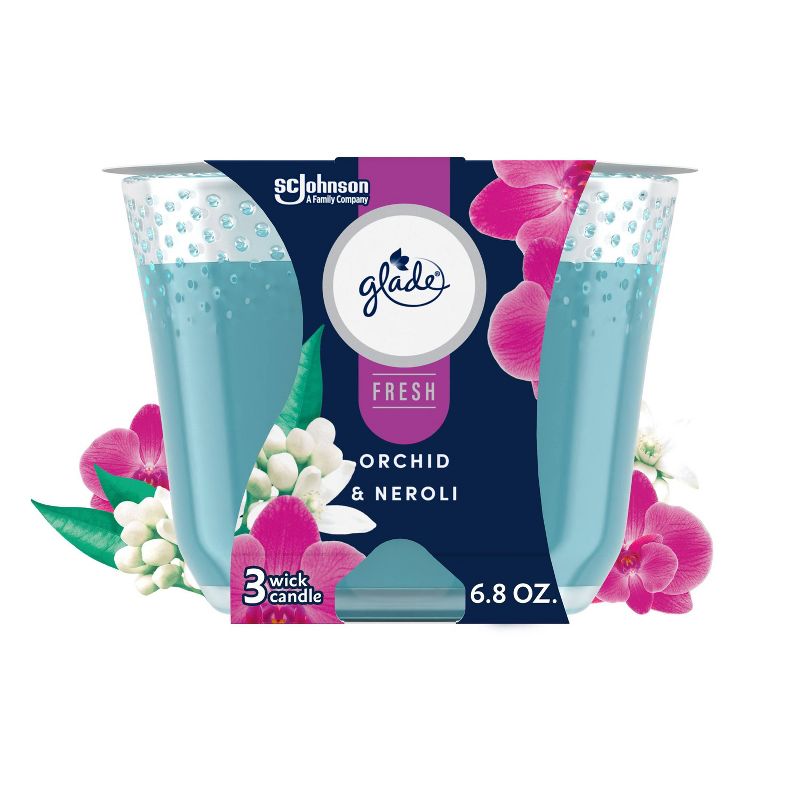 Glade 3 Wick Candle - Orchid &#38; Neroli - 6.8oz, 1 of 20