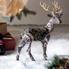 Whisen 13x6.3x16.5" Velvet Foam Standing Deer, Christmas Decoration - Multicolor - 3 of 4