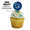 Blinn College Primary Logo Cupcake Picks Toppers Decoration Set of 6 - 3 of 4
