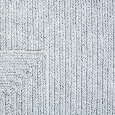 Light Blue 3' x 5' Handmade Reversible Cotton Braided Rug
