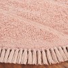 Easy Care ECR217 Handmade Woven Area Rug - Pink - 6'-0" x 6'-0" Round - Safavieh - 3 of 3