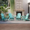 WestinTrends Highland Outdoor Patio HDPE Adirondack Chairs With Cup Holders (Set of 4) - 2 of 4