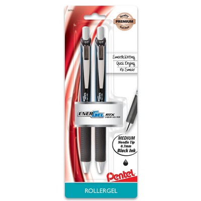 Pentel Energel Rollergel Pens, 0.7mm, 2ct - Black