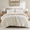 AENKYO Twin Chenille Comforter Set, Ivory Woven Textured Bedding, Textured Cable Knit Comforter Set, Twin Chenille Bedding - 4 of 4